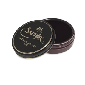 08 Burgundy - Saphir Medaille D'or Pate-De-Luxe Beeswax Shoe Polish 100ml