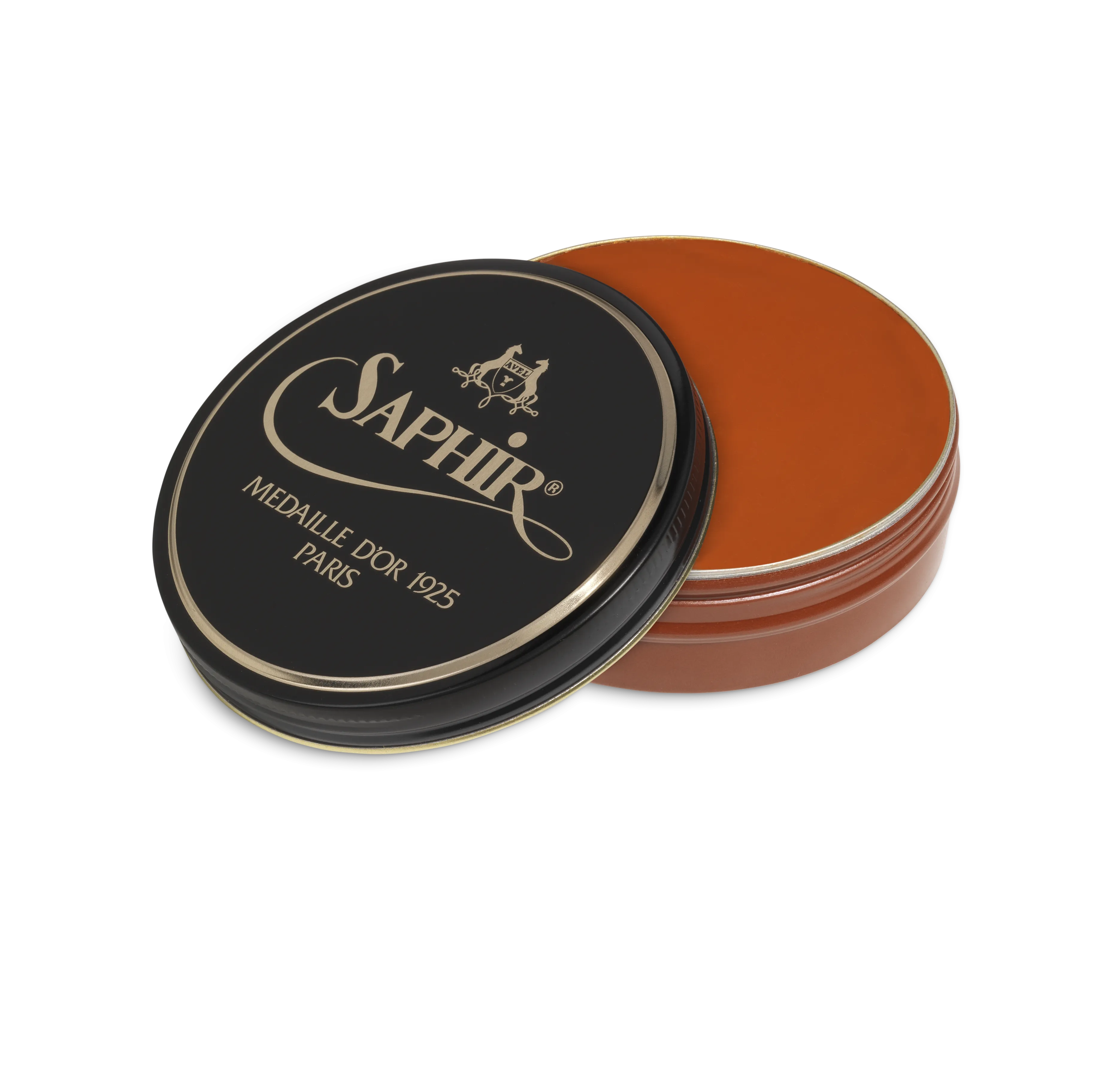 10 Cognac - Saphir Medaille D'or Pate-De-Luxe Beeswax Shoe Polish 100ml