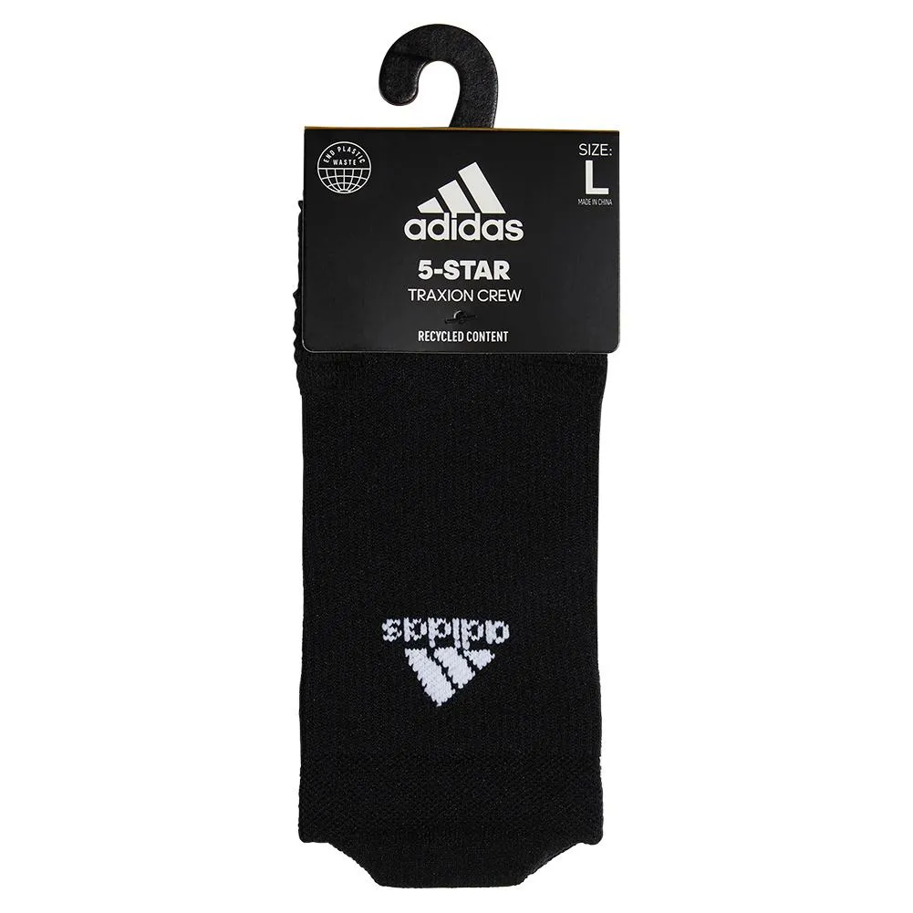 5-Star Team Traxion Crew Socks Black and White