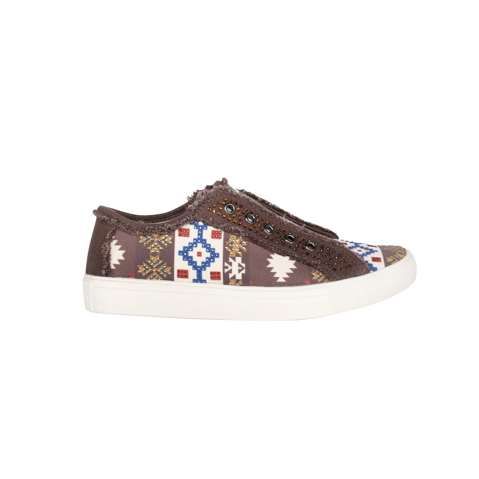 900-S036 Montana West Aztec Print Canvas Shoes - By Case (12 Pairs/Case)