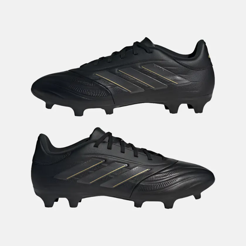 Adidas Copa Pure 2 League Firm Ground Men's Football Shoes - Core Black/Carbon/Gold Metallic