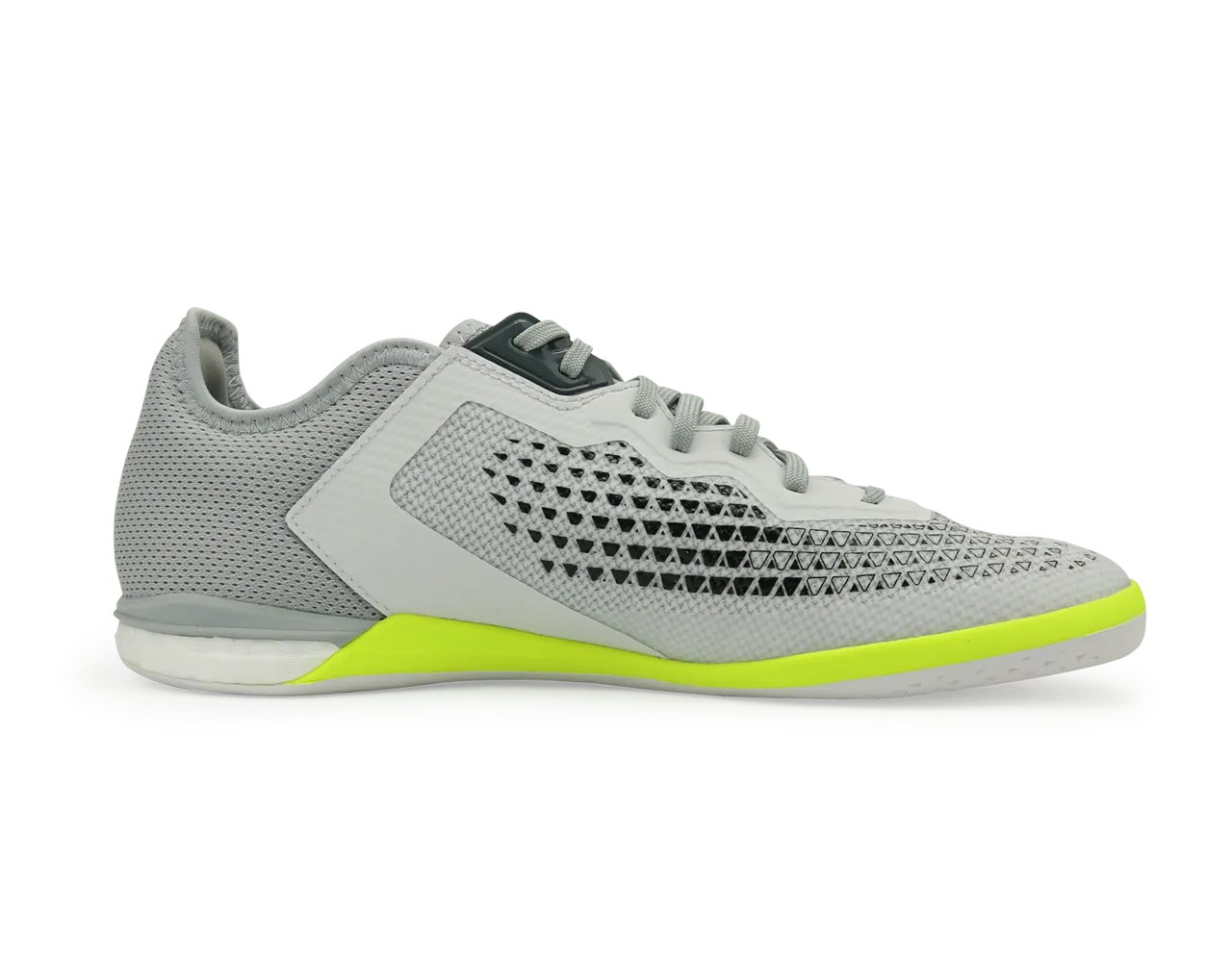 adidas Men's ACE 16.1 Court Indoor Soccer Shoes Crystal White/Onix/Solar/Yellow