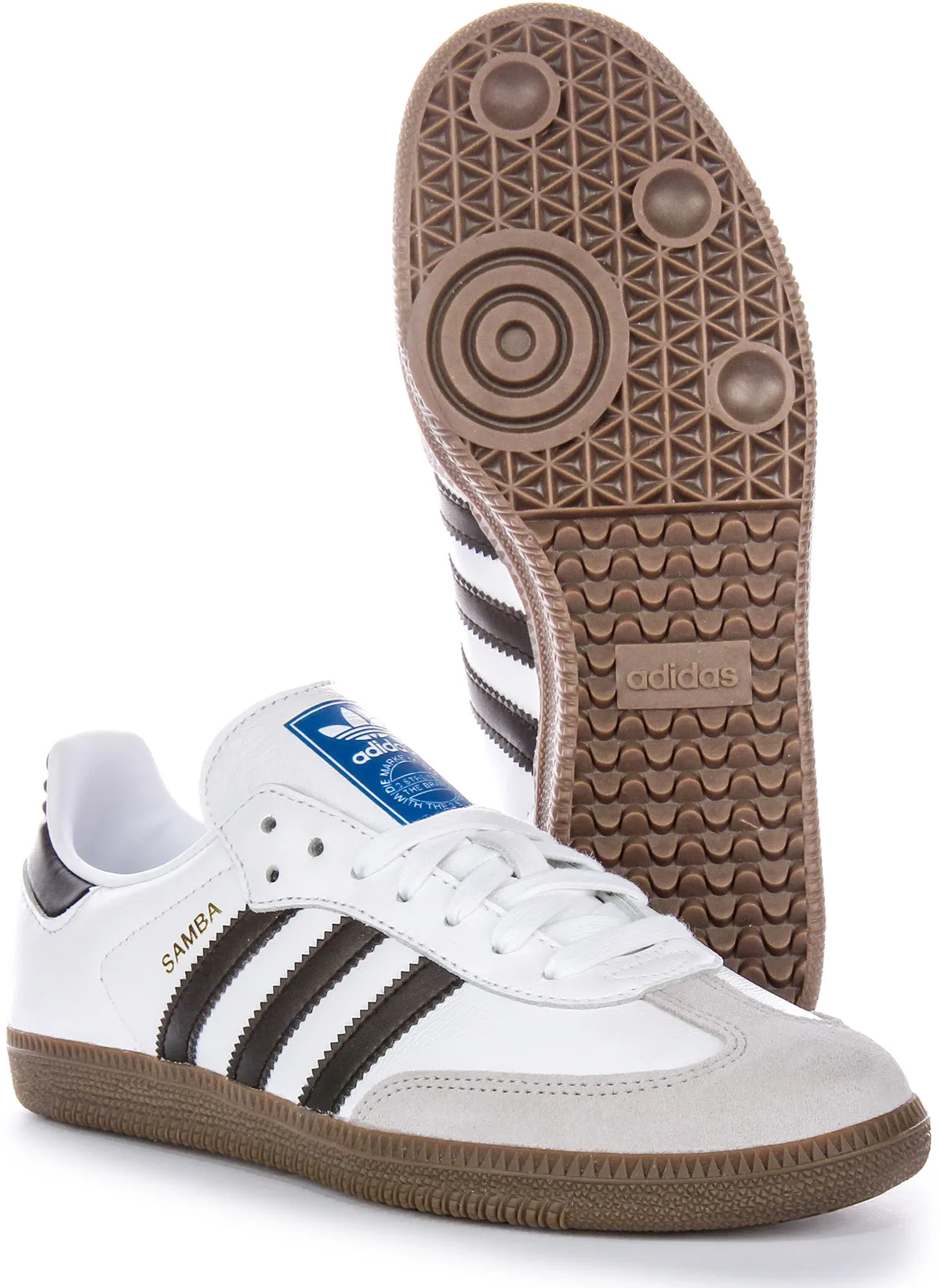 Adidas Samba OG Trainers In White Black