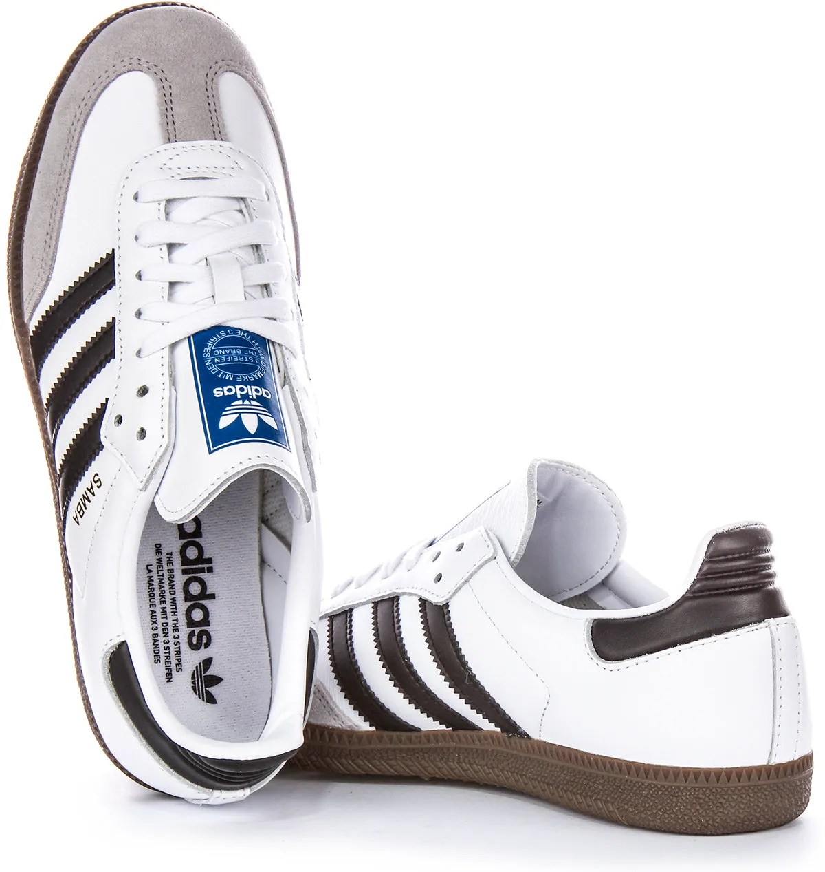 Adidas Samba OG Trainers In White Black