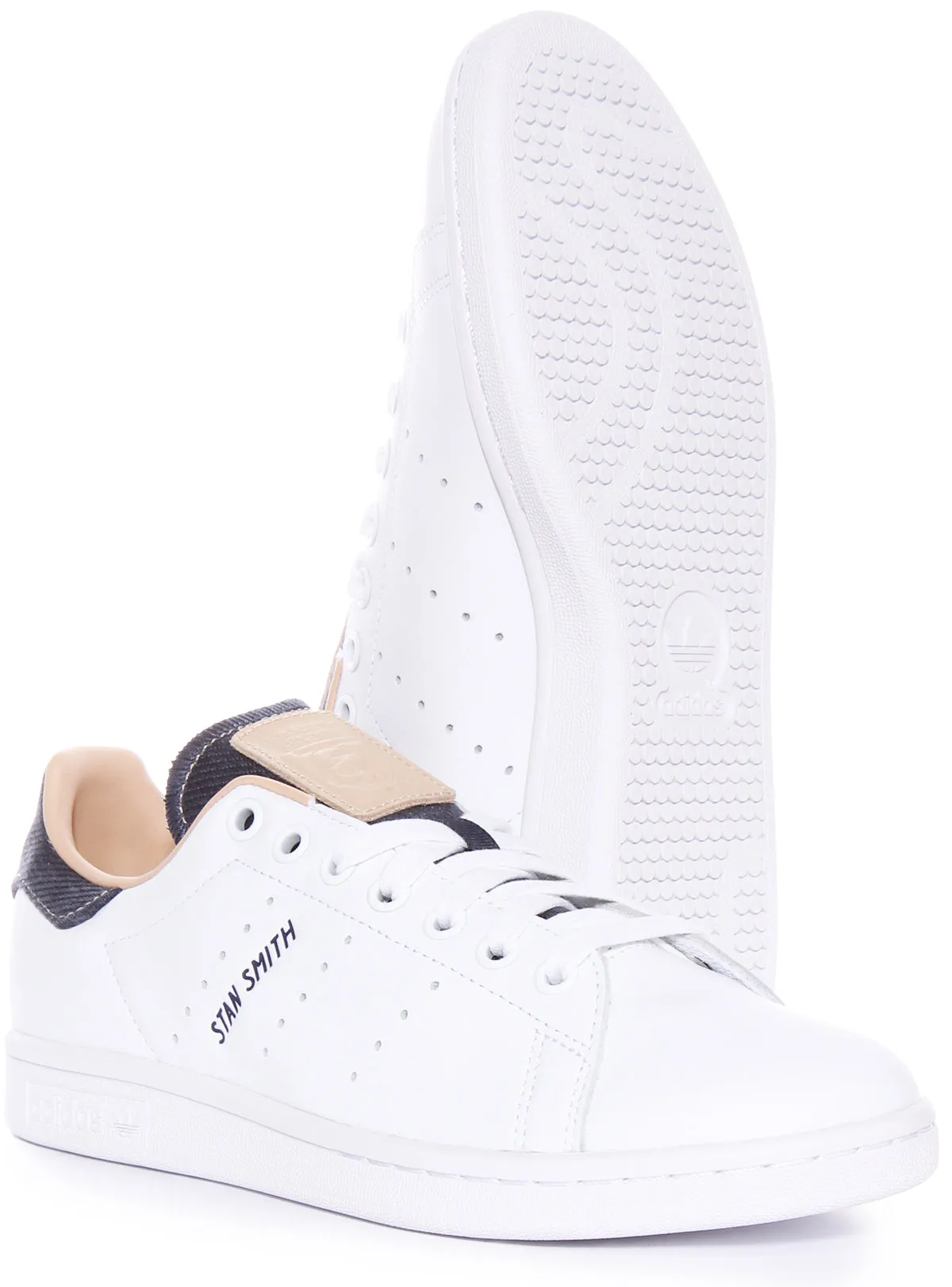 Adidas Stan Smith In White Navy For Men