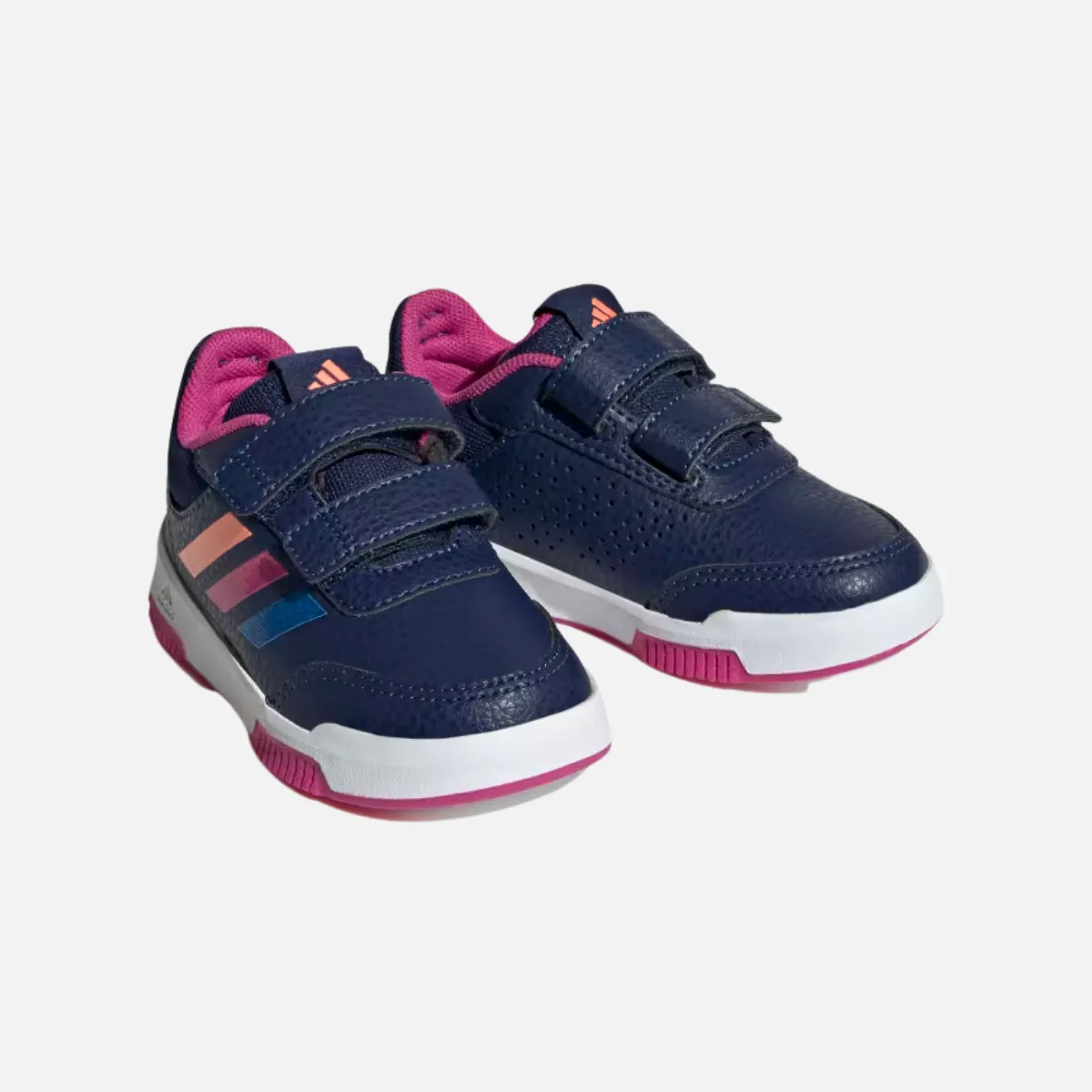 Adidas Tensaur Hook And Loop Kids Unisex Shoes Boys and Girls (0 -3 year) -Dark Blue/Lucid Fuchsia/Blue Fusion