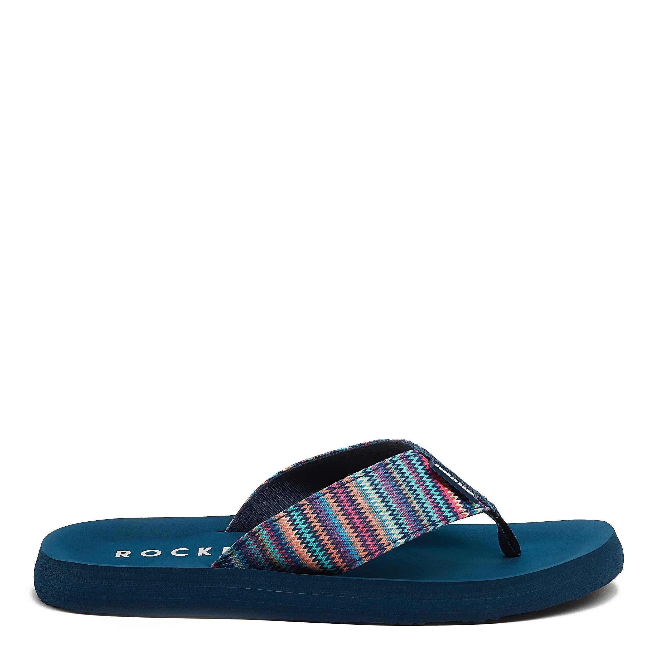 Adios Navy Stark Stripe Flip-Flops