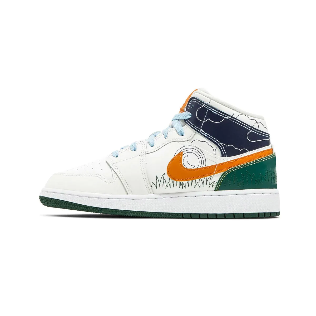 Air Jordan 1 Mid SE GS 'Stitch'