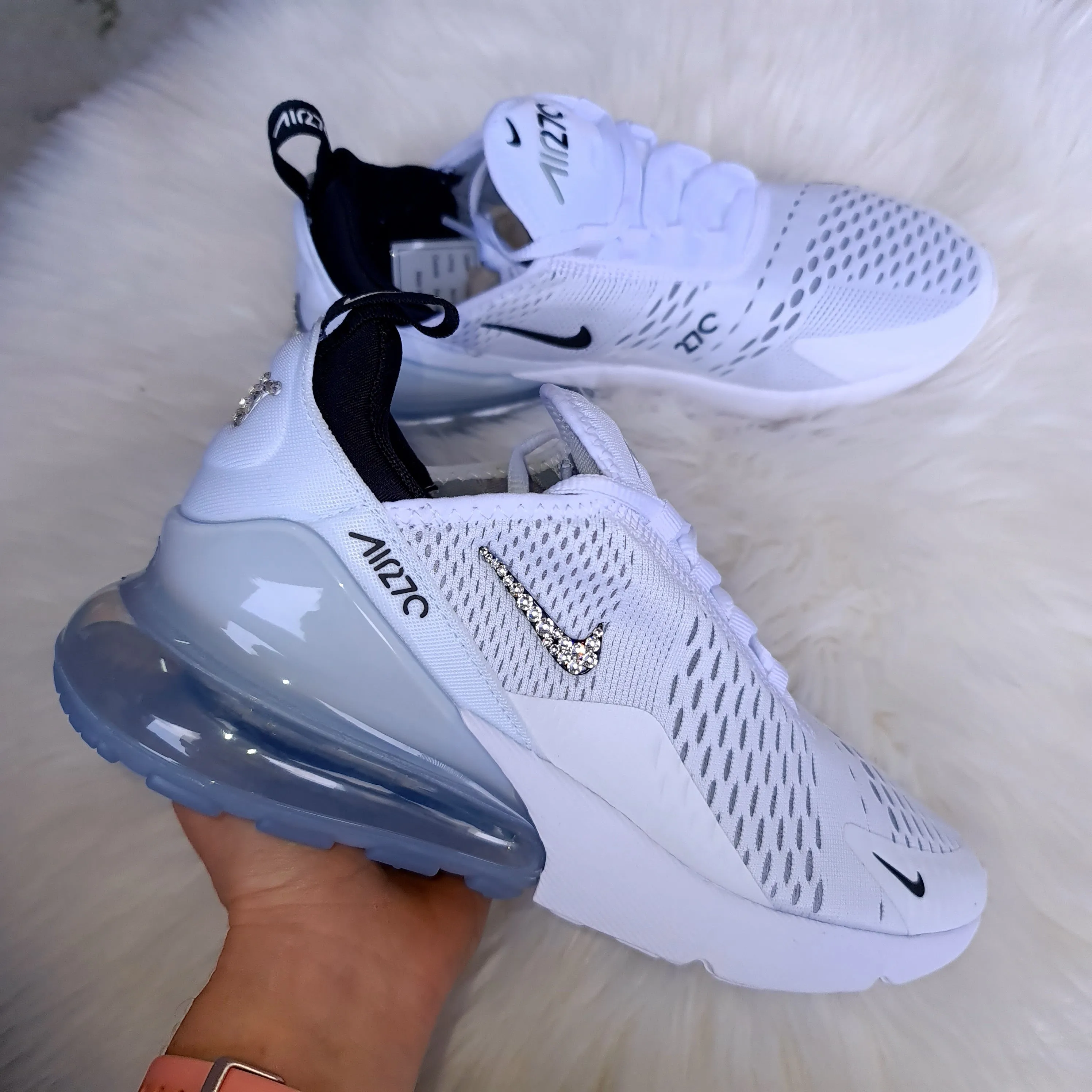 Air Max 270 Women (White/Black) - Swoosh/AIR Only