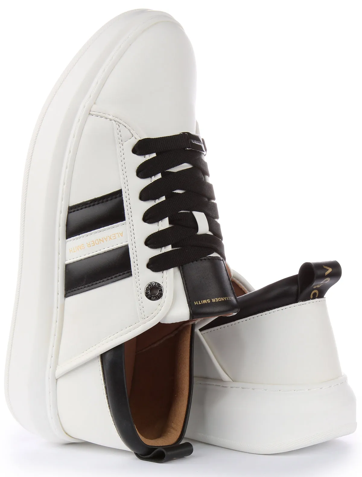 Alexander Smith Aeaywau21Wbk In White Black For Men