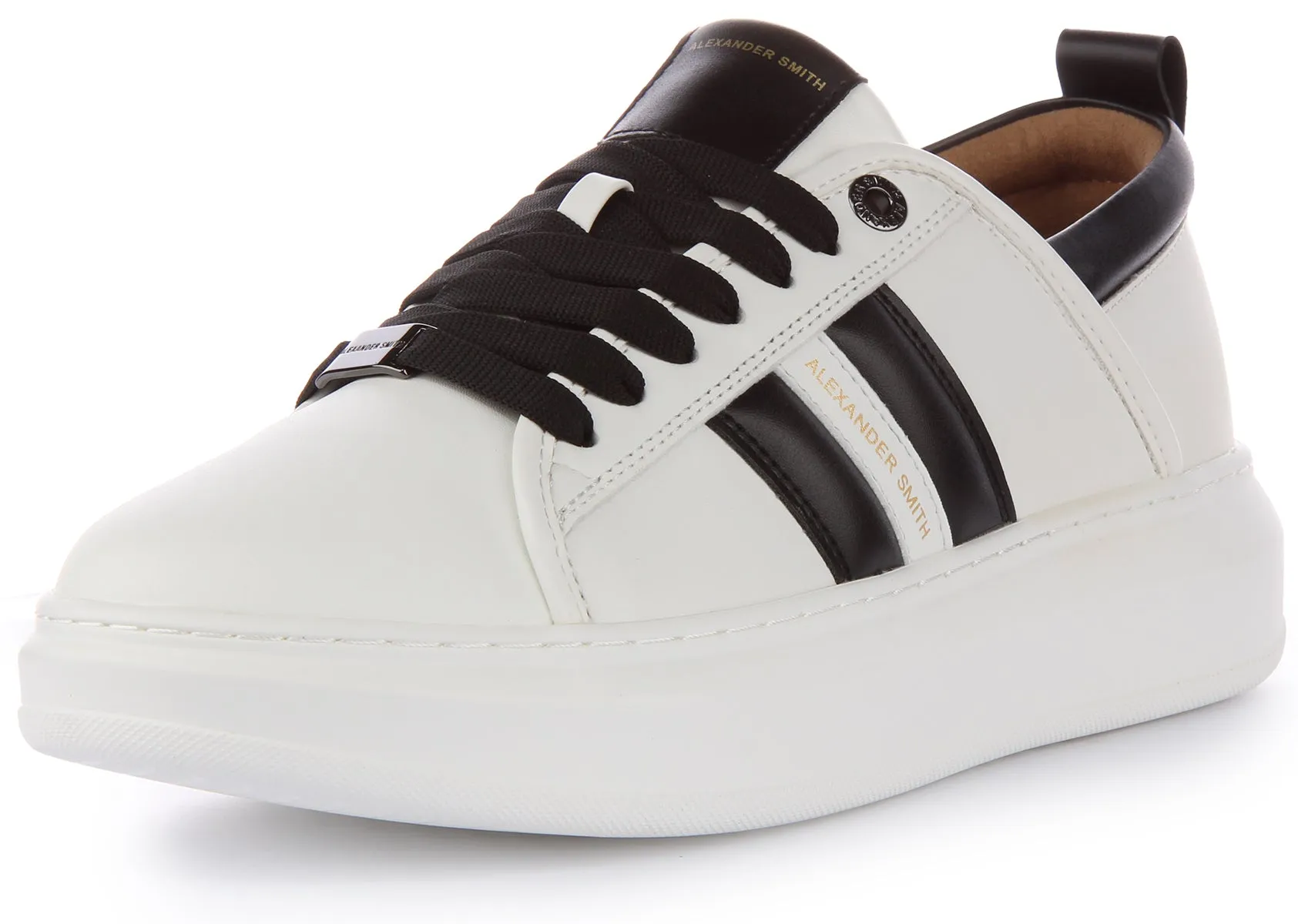 Alexander Smith Aeaywau21Wbk In White Black For Men