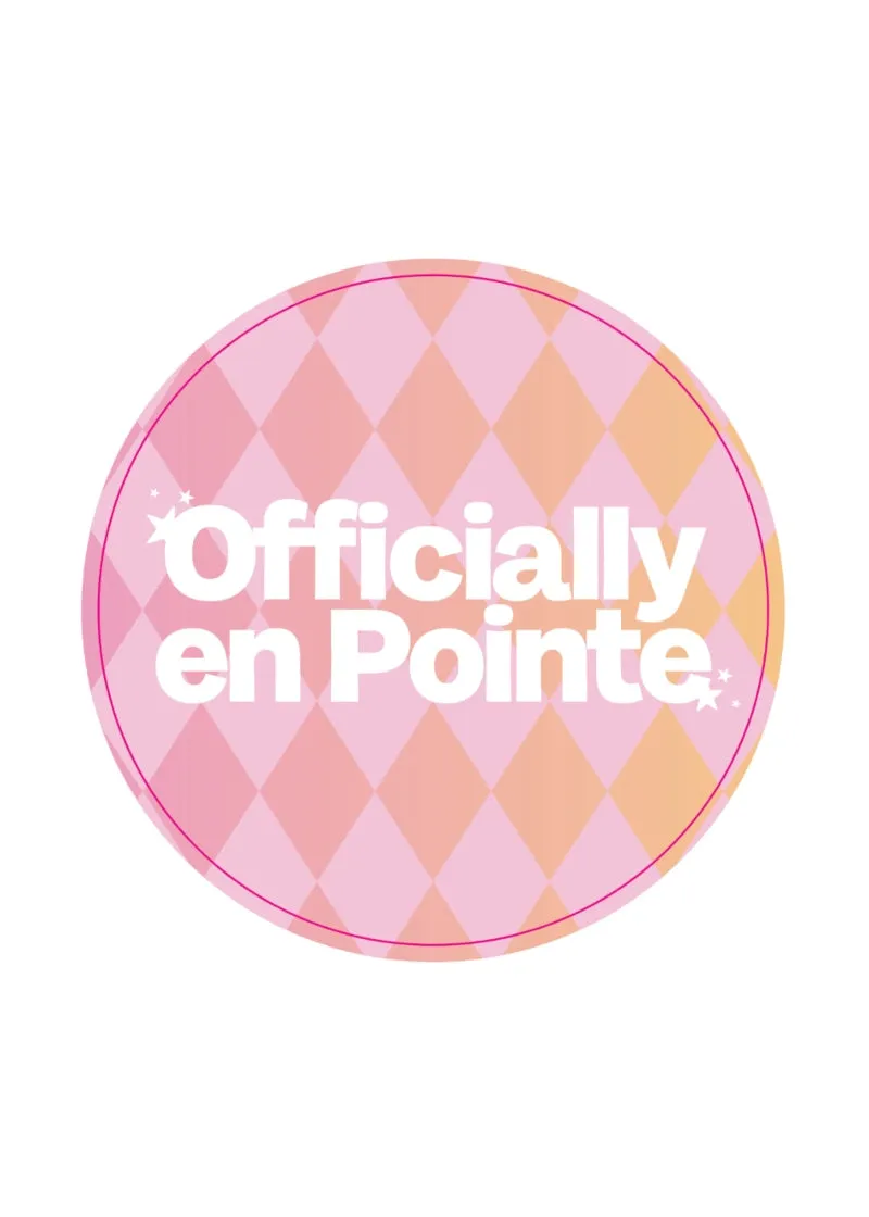 Allegro Officially En Pointe Pin-Back Button