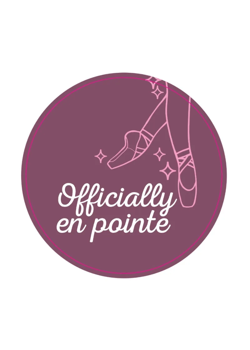 Allegro Officially En Pointe Pin-Back Button