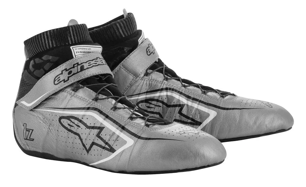 ALPINESTARS 2715020_1912_13 TECH 1Z v2 Race shoes, FIA 8856-2018, silver/black/white, size 47 (13)