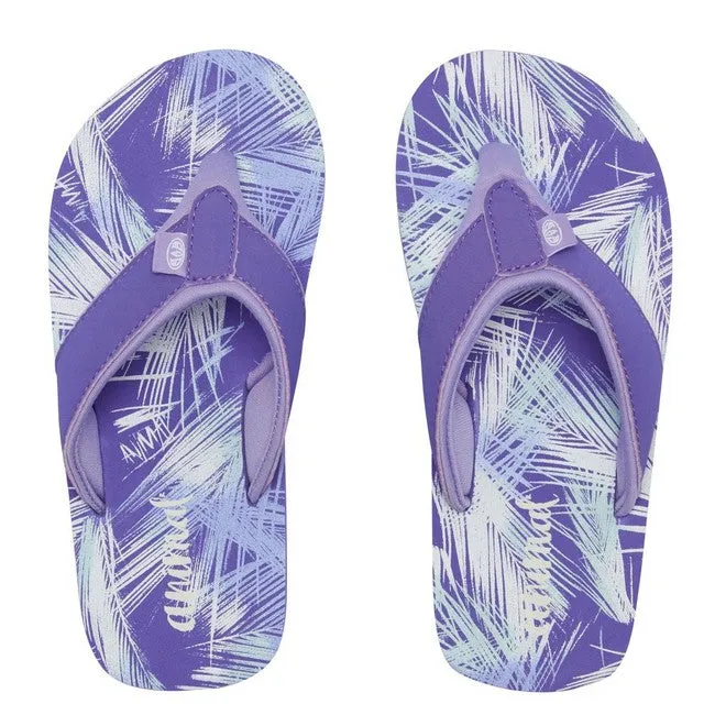 Animal Girls' Swish All Over Print Flip Flops