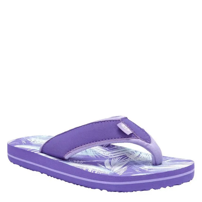 Animal Girls' Swish All Over Print Flip Flops