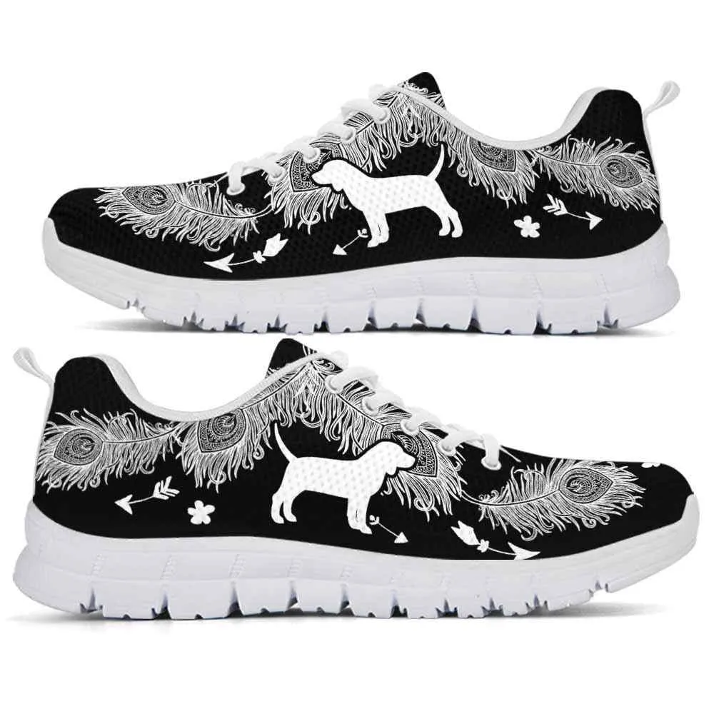 Beagle Hound Sneaker, Beagle Dog Lovers Sneakers Running Shoes Gift Women Men Dog Mom Dog Dad, Beagle Hound Shoes