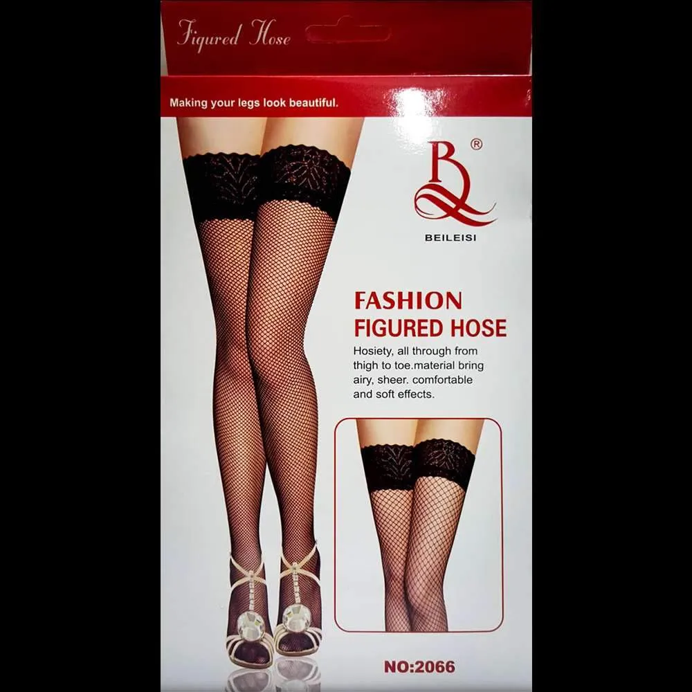 Beileisi Fashion Figured Hose Leg Stocking - 2066