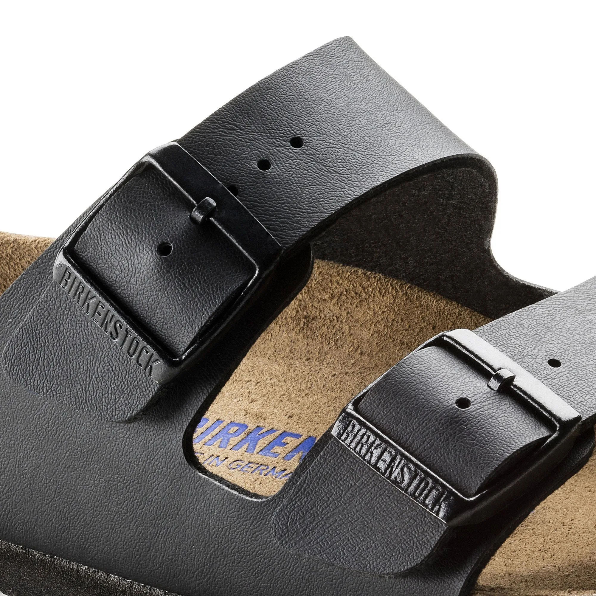 BIRKENSTOCK ARIZONA SOFT FOOTBED BLACK BIRKO-FLOR REGULAR UNISEX