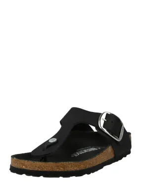 Birkenstock Gizeh Big Buckle T-Strap Sandals, Black