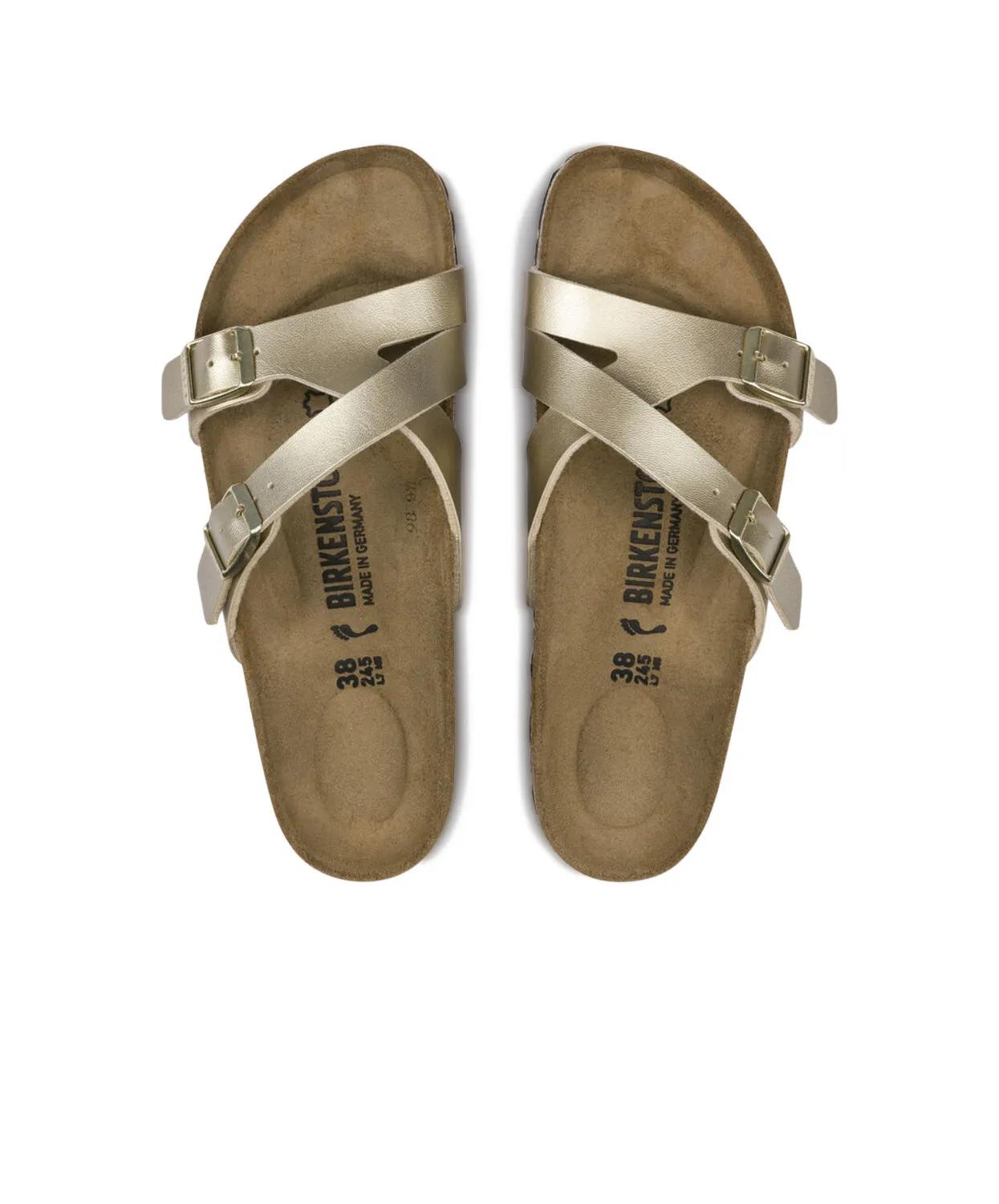 Birkenstock Yao Birko-Flor Gold Sandals