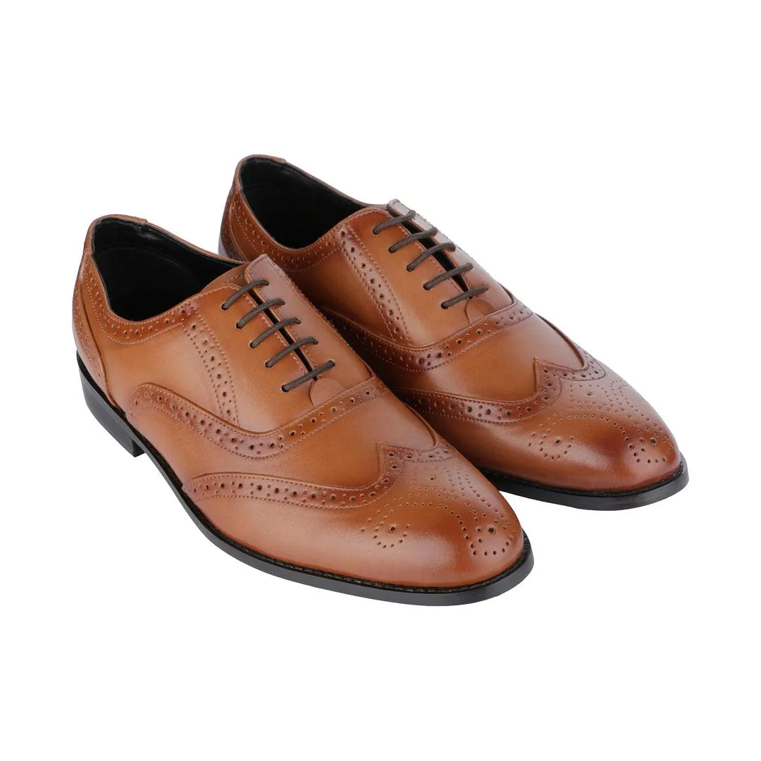 Blockley Tan Wingtip Brogue  Shoes