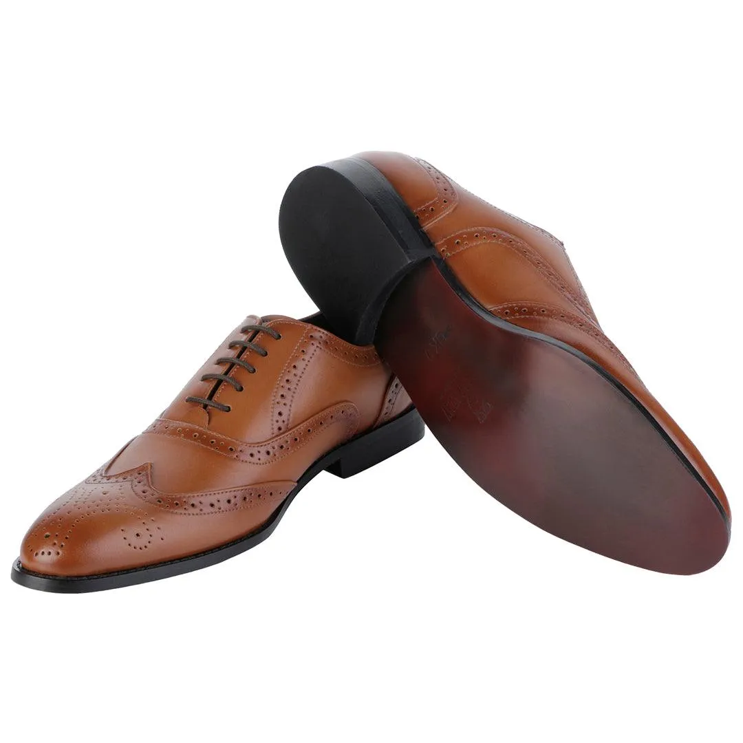 Blockley Tan Wingtip Brogue  Shoes