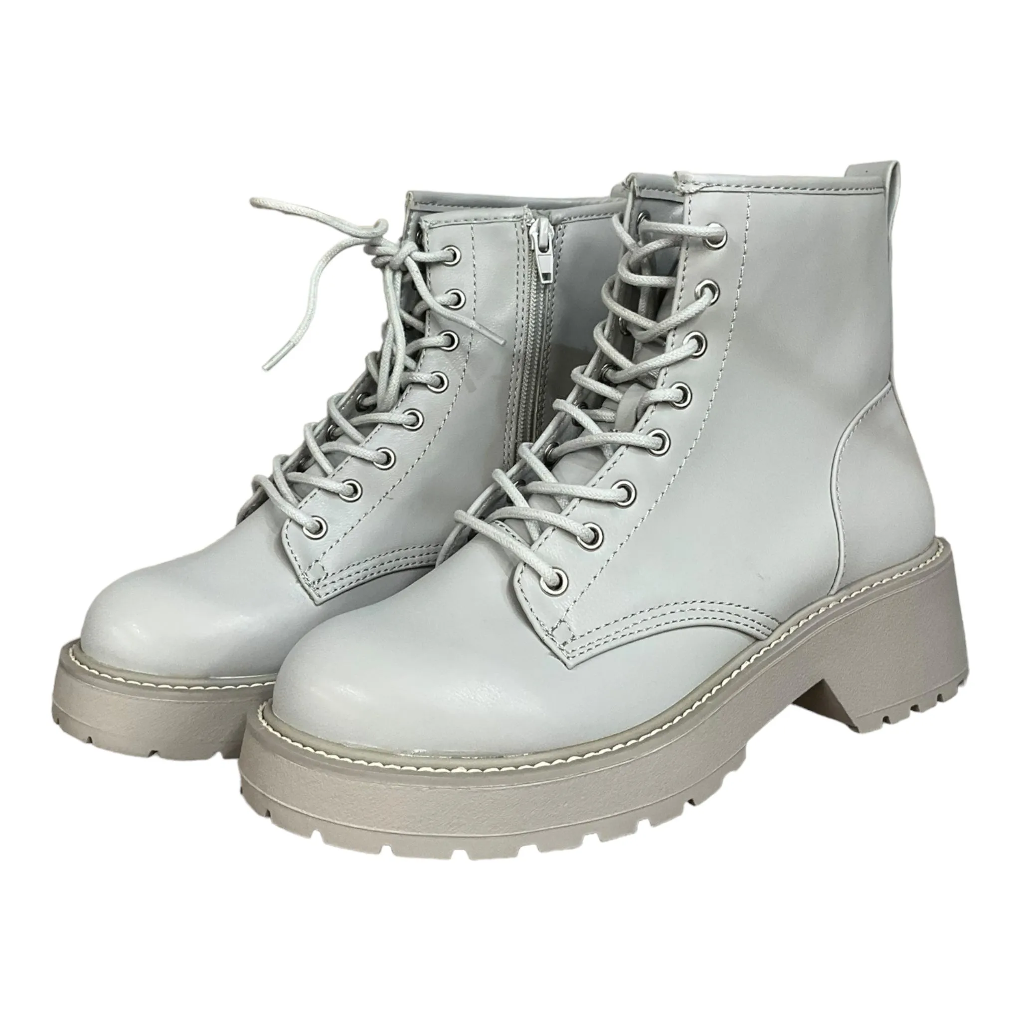 Boots Combat By Steve Madden In Grey, Size: 7.5