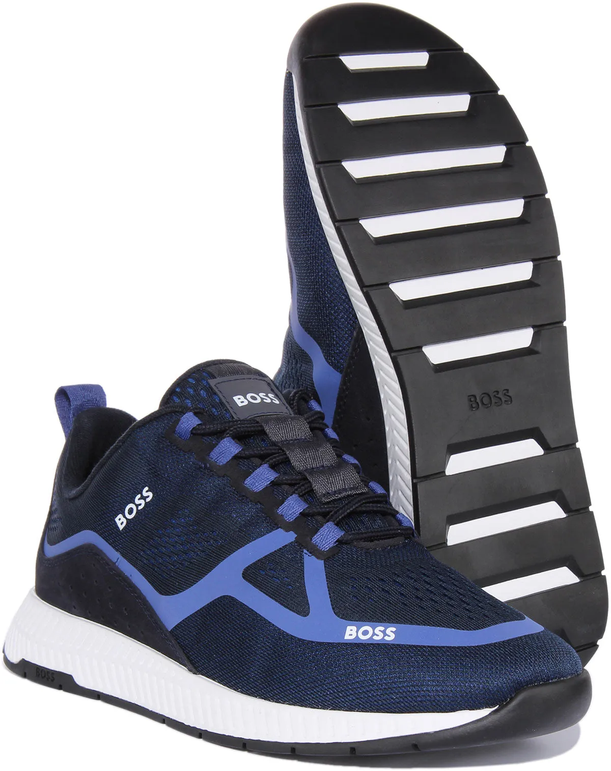 Boss Titanium Runner In Navy For Men