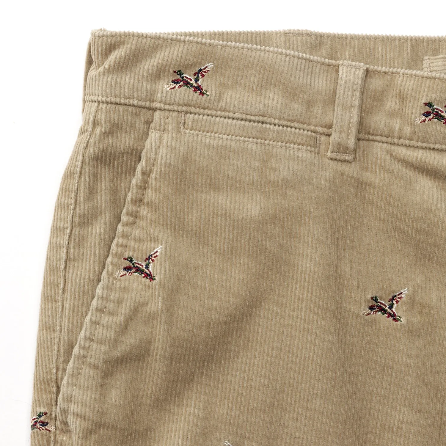 Bradbury Wide-Wale Corduroy Chino - Khaki Emb