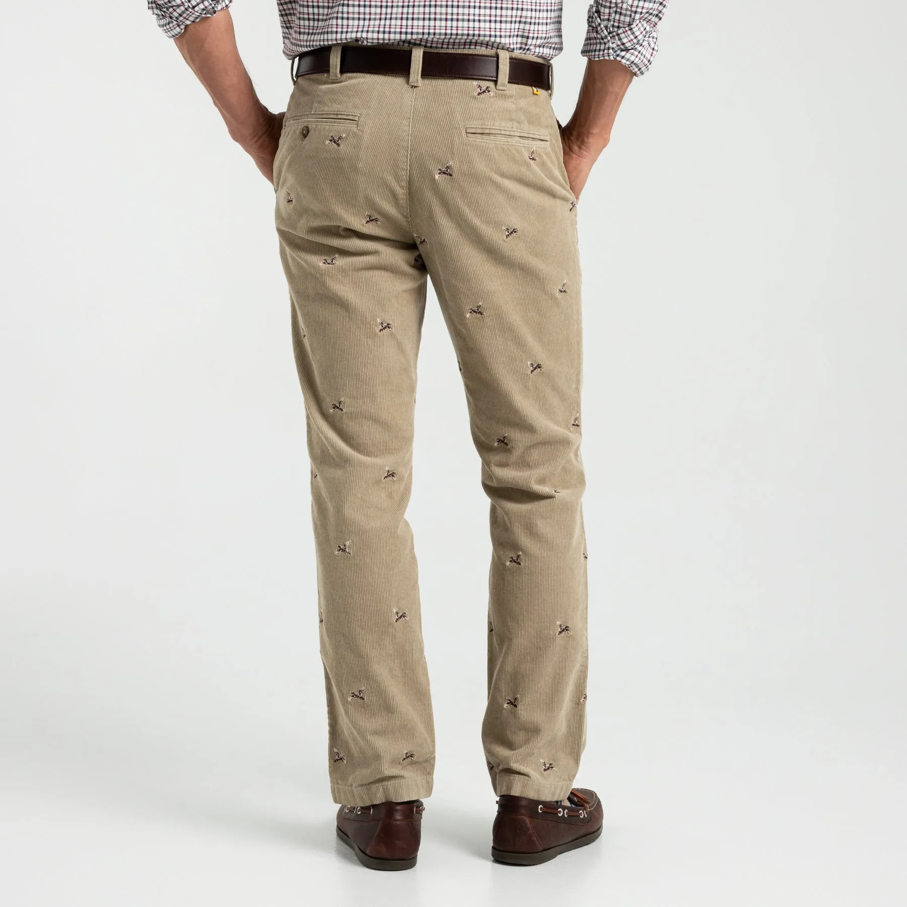 Bradbury Wide-Wale Corduroy Chino - Khaki Emb