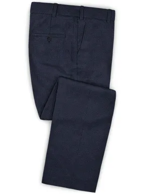 Caccioppoli Dapper Dandy Inato Glen Blue Wool Pants