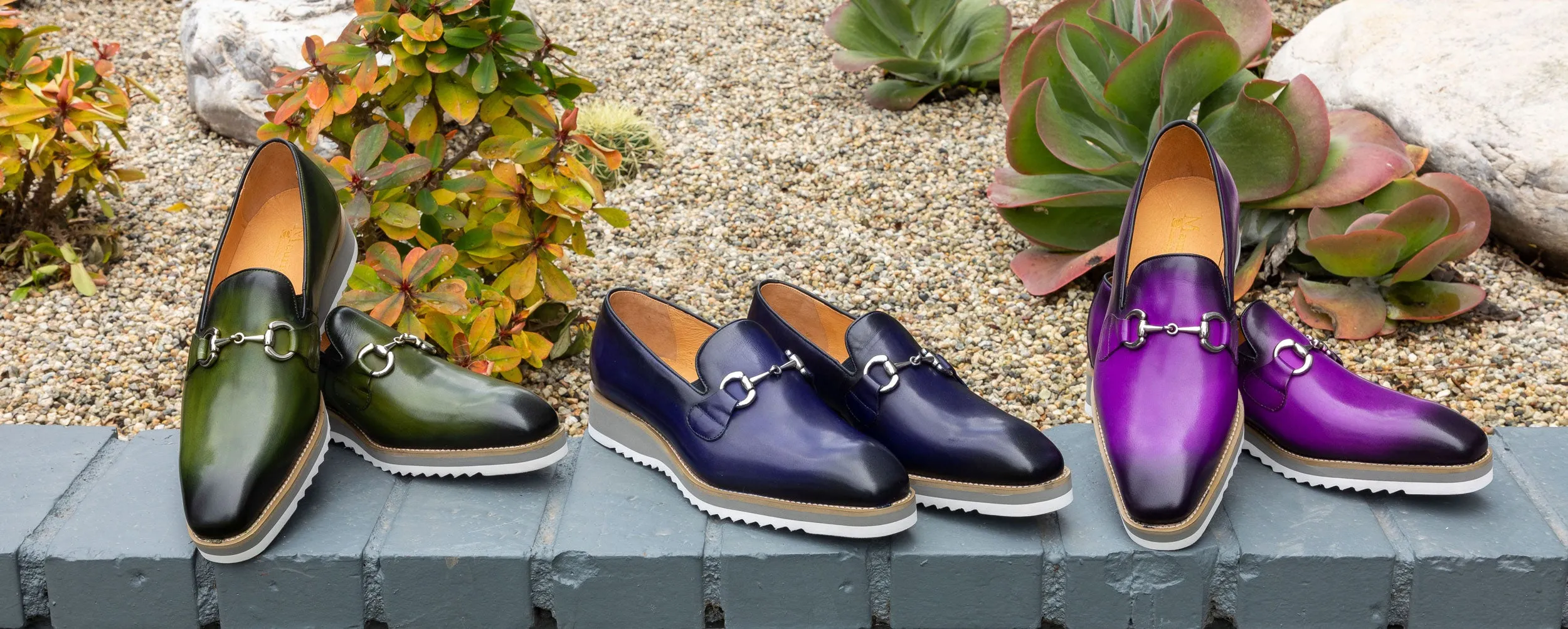 Calfskin Slip-On Horsebit Loafer Blue