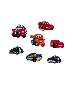 Cars Cartoon Croc Charms Shoe Charms Decorations 7pcs Set