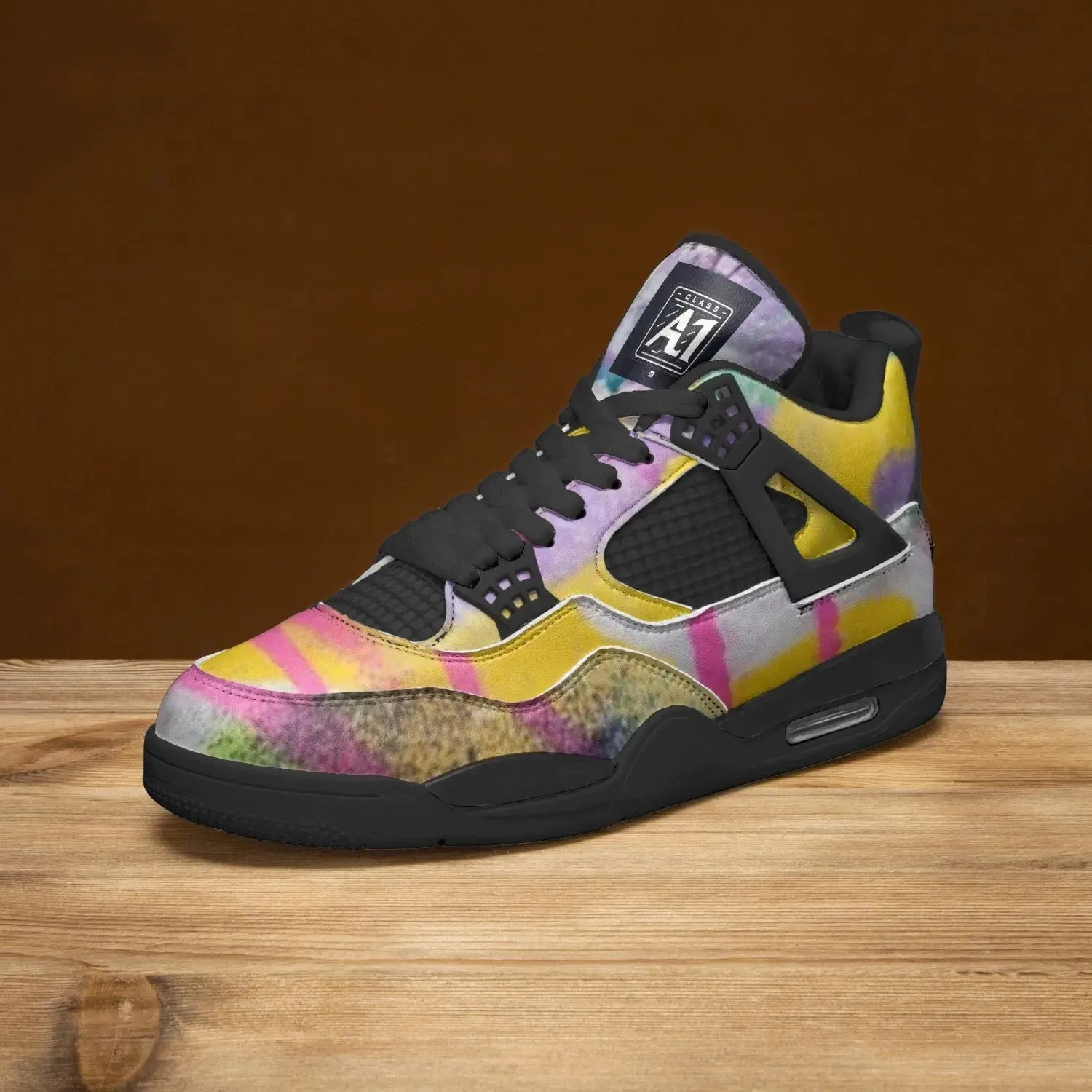 ClassA1 Graffiti Basketball Sneakers -Black Sole