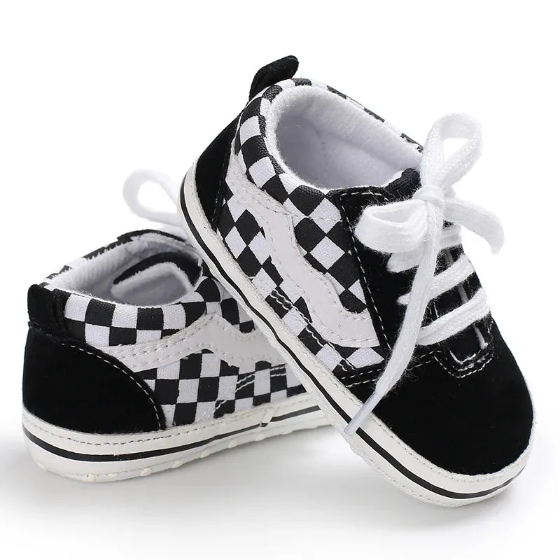 Classic Canvas Sneakers for Boys and Girls Great First Walking Shoes (0-18M)