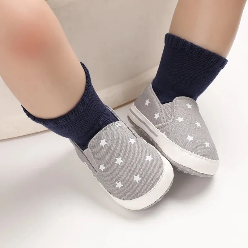 Classic Canvas Sneakers for Boys and Girls Great First Walking Shoes (0-18M)