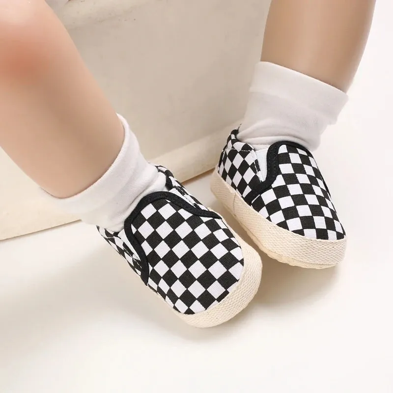 Classic Canvas Sneakers for Boys and Girls Great First Walking Shoes (0-18M)