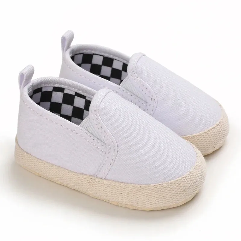 Classic Canvas Sneakers for Boys and Girls Great First Walking Shoes (0-18M)