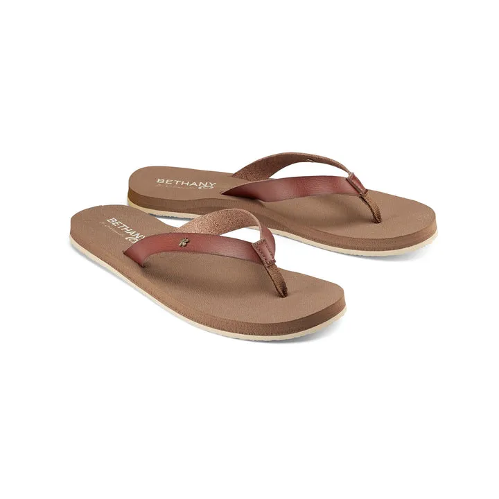 COBIAN BETHANY KEALIA SANDALS - CHESTNUT