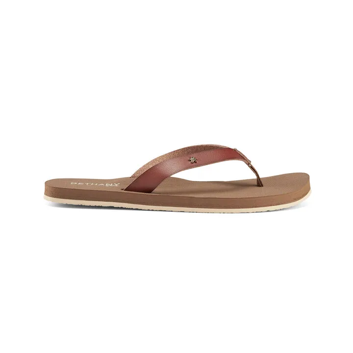 COBIAN BETHANY KEALIA SANDALS - CHESTNUT