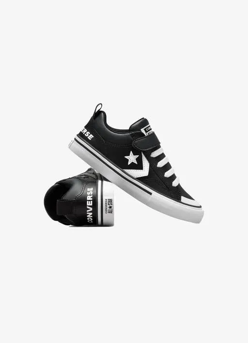 CONVERSE KID'S BLAZE SIZE 11-3 BLACK/WHITE SHOES