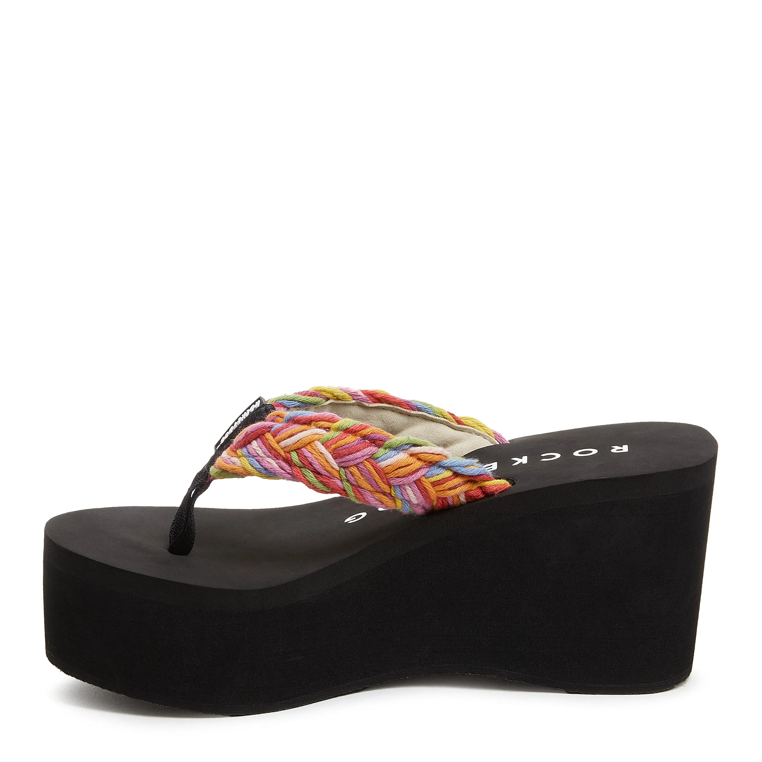 Crush Rainbow Braid Platform Flip Flop