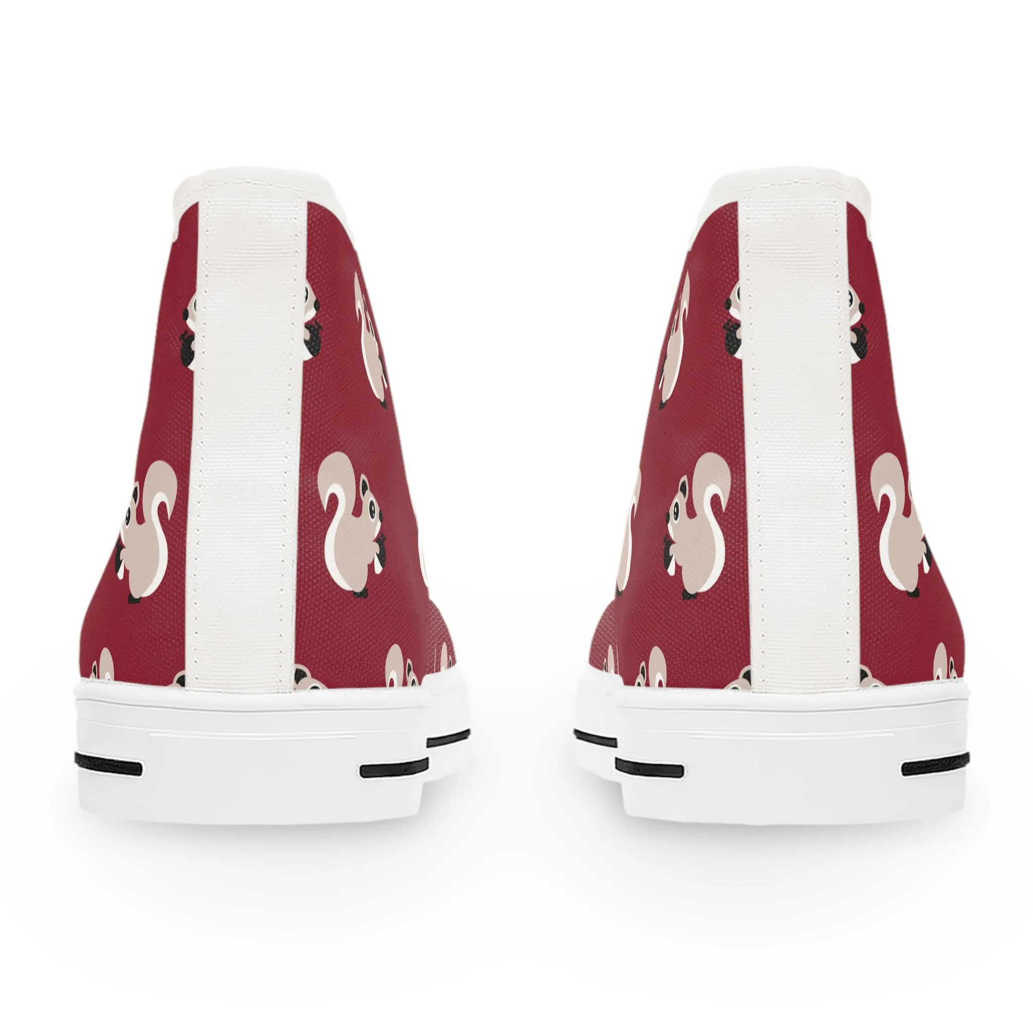 Cute Retro Squirrel Women's High Top Sneakers