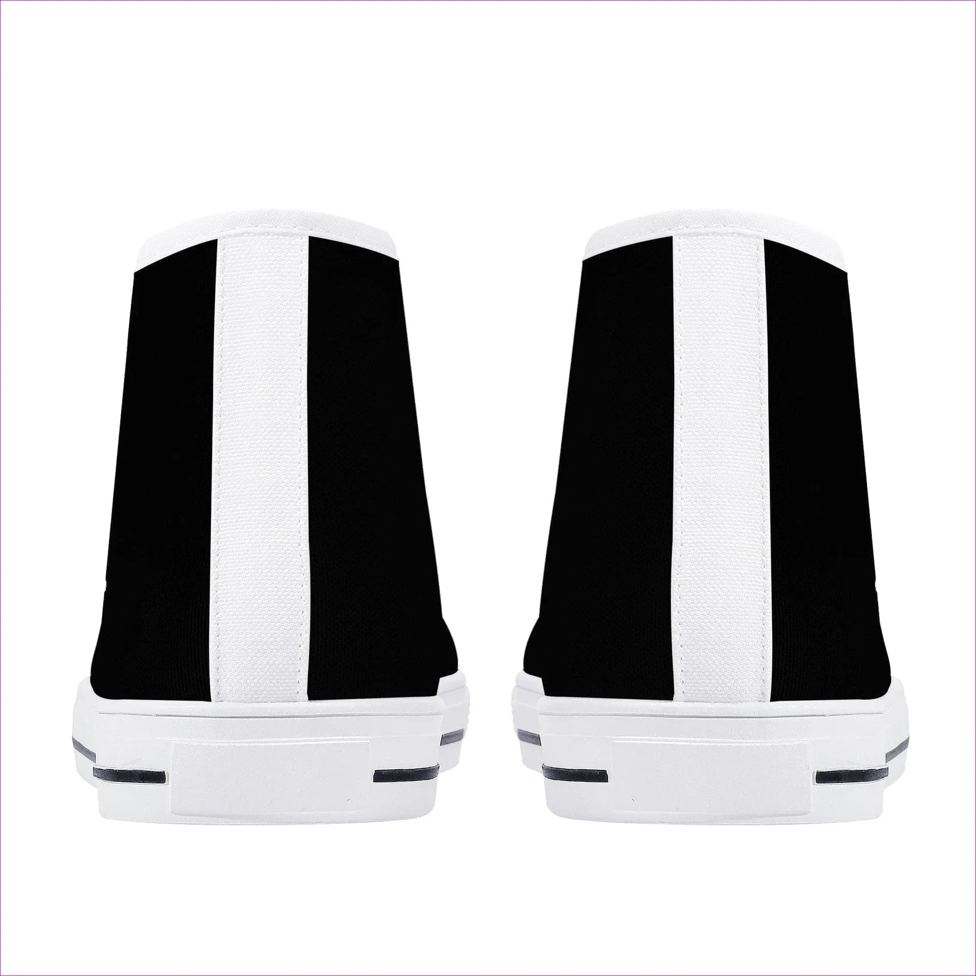 Deity Black High-Top Canvas Shoes