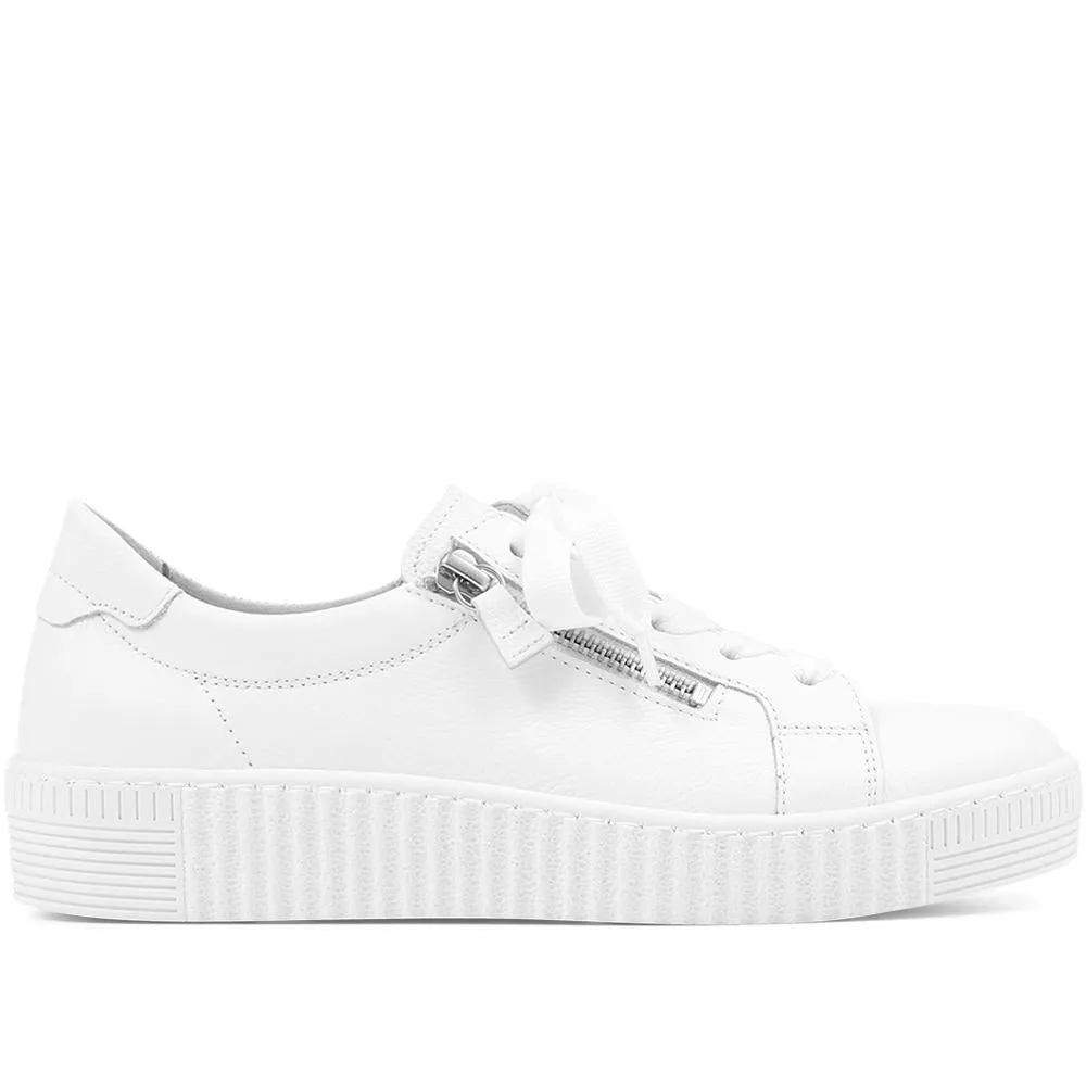 Dual Zip Flatform Sneakers / 317 499