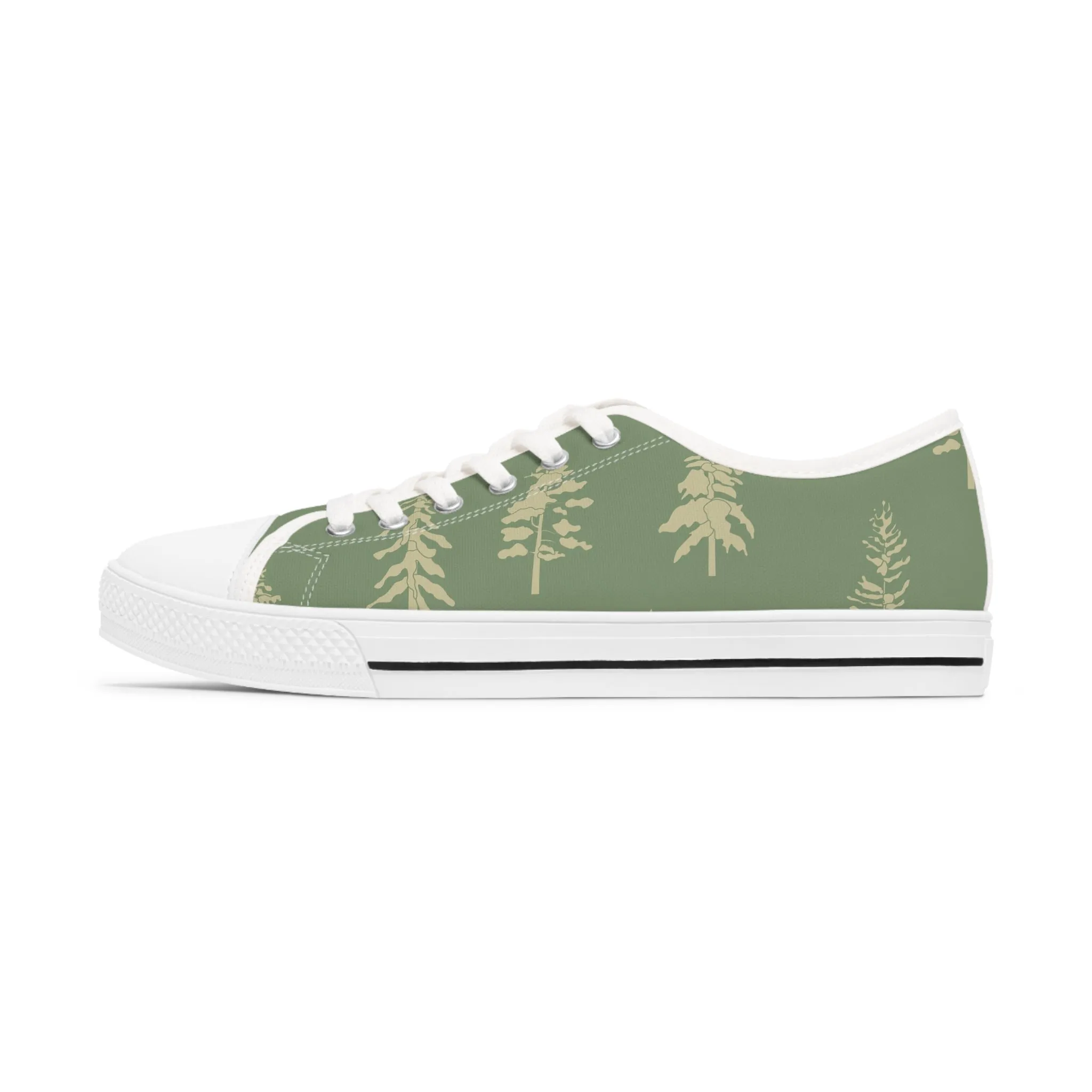 Evergreen Tree Women's Low Top Sneakers