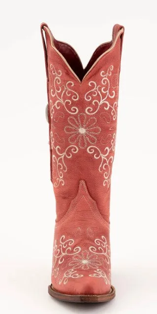 Ferrini Ladies Bella Handcrafted Red Cowboy Boots