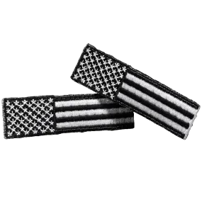 Floperator Embroidered Subdued U.S. Flag Patch Set