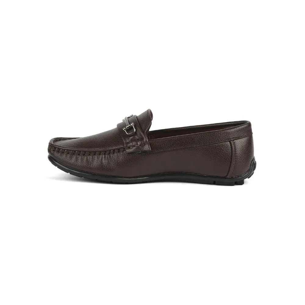 Fortune (Brown) Bit Loafer Shoes For kids OLP-04 By Liberty